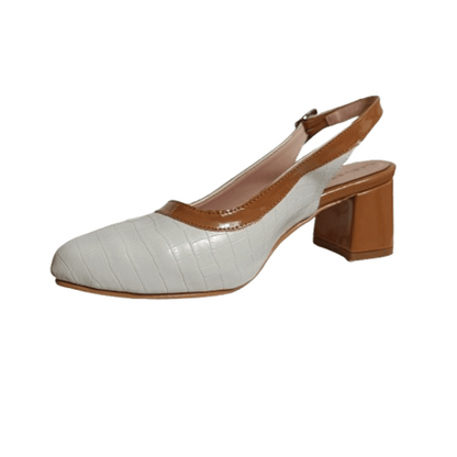 Zapato mujer negro talon abierto Charol (SL85.BL) - Gabybru Calzados