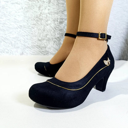 Zapatos de mujer bajitos negros (G5.N) - Gabybru Calzados
