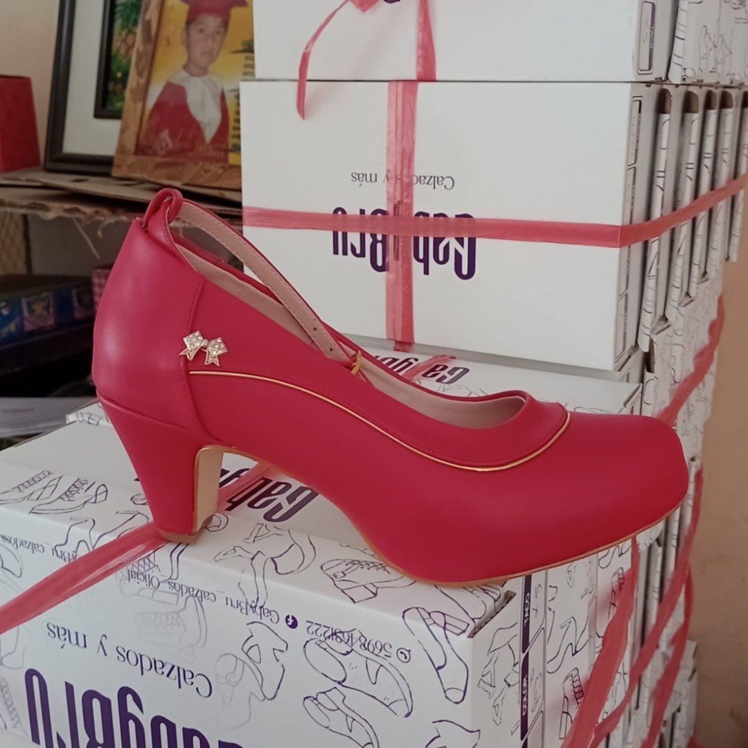 Zapatos de mujer bajitos Rojo (E5.RJ) - Gabybru Calzados