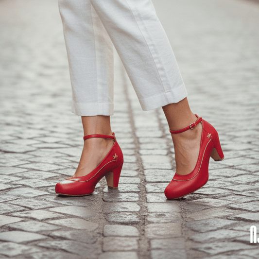 Zapatos de mujer bajitos Rojo (E5.RJ) - Gabybru Calzados